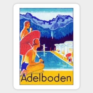 1925 Adelboden, Switzerland Sticker